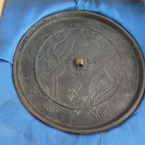 Japanese Edo period round mirror.
