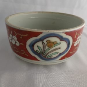 Japanese Ko Imari cup in various colors. Early Edo period, late 17th century.