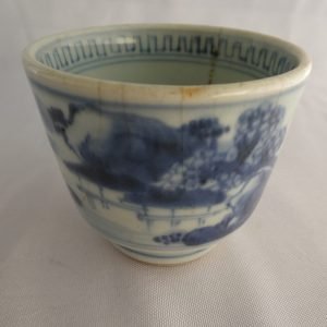 Japanese early Edo period blue and white cup.
