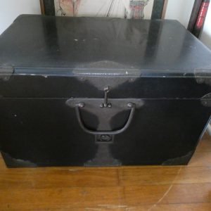 Japanese Edo period "yoroi" samurai armor box case. Decorative hardware.